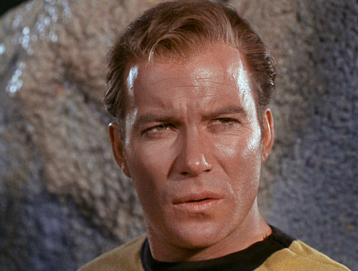 Bill ever-lovin' Shatner as Captain James Tiberius Kirk