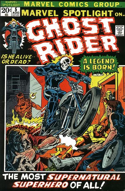 Marvel Spotlight #5, August 1972. First appearance of Ghost Rider.