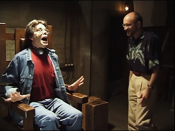 Stephen King and Frank Darabont in the documentary film, KING ON SCREEN, a Dark Star Pictures release. Photo courtesy of Dark Star Pictures.