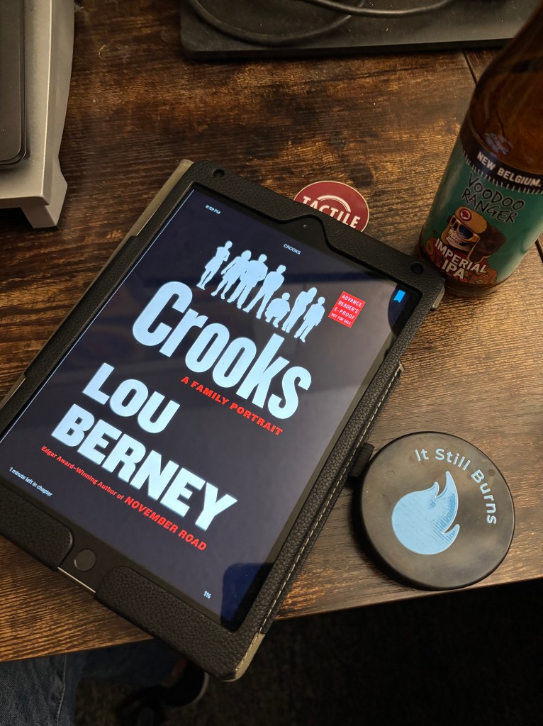 Crooks by Lou Berney. Photo by Joe Kucharski.