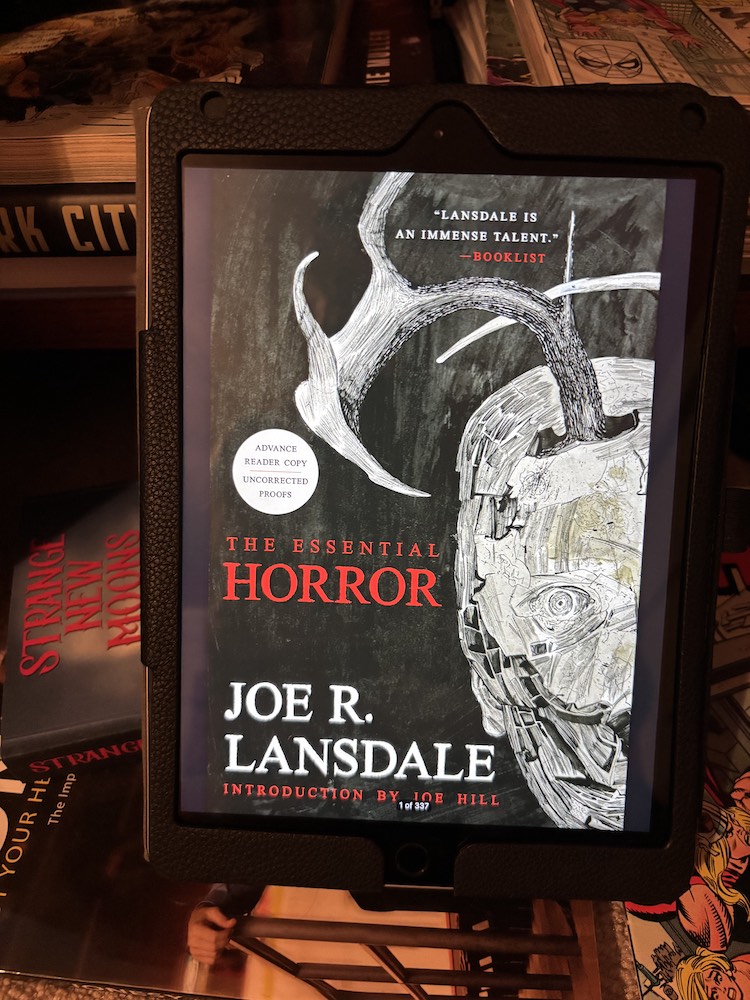 The Essential Horror of Joe R. Lansdale. Cover art by Dave McKean. Photo by Joe Kucharski.